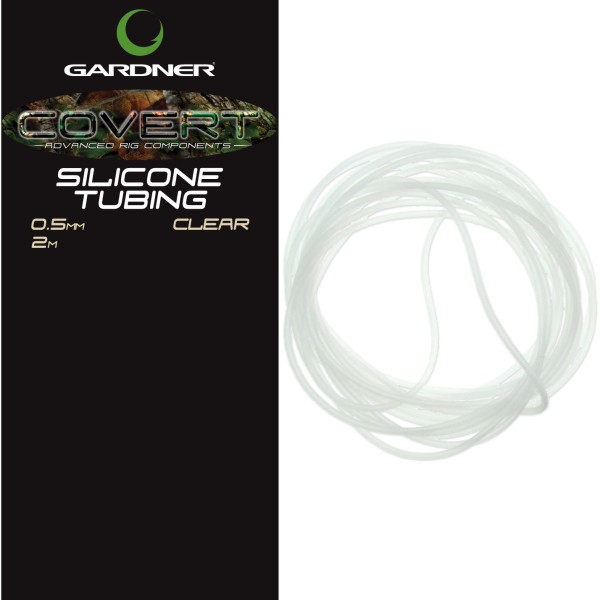 GARDNER COVERT SILICONE TUBING 2m CLEAR