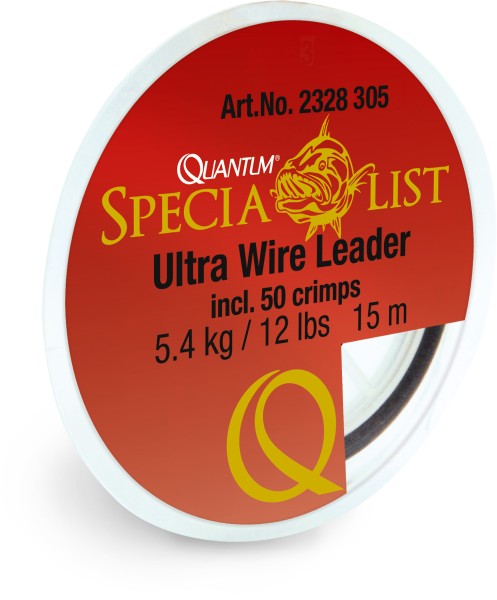 Quantum Specialist Ultra Wire Leader Spool Tragkraft 35 lb 16 kg
