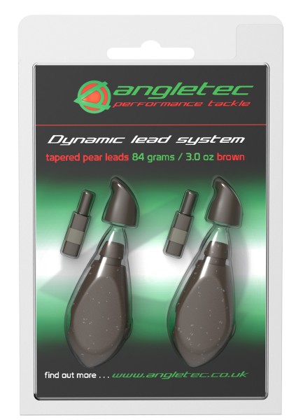 ANGLETEC DYNAMIC TAPERED PEAR LEAD SYSTEM PACK (2 x 3oz) BROWN